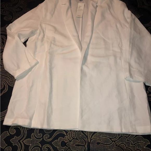 Eileen Fisher  slub linen blazer size Large NWT $299 - Picture 5 of 9